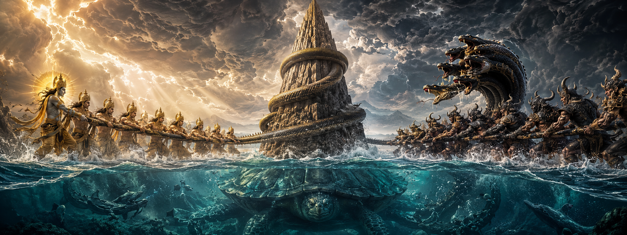 The Samudra Manthana — featured from The Twelve Cosmic Wars